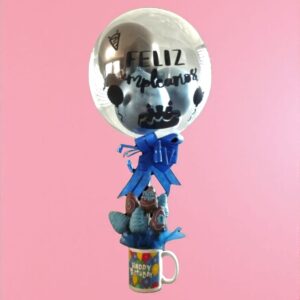 Taza Full Fresas Con Chocolate Y Globo